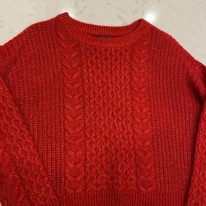 Abercrombie red sweater size Small.